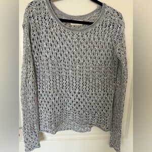 Hollister Gray Crew Neck Sweater with Cozy Knit